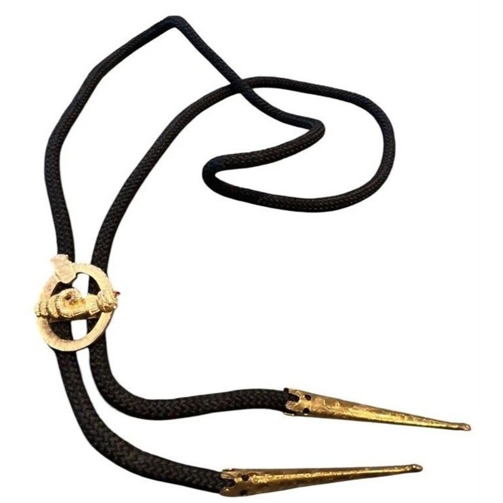 Vintage Masonic Shriner Bolo Tie From 1970's. Features the iconic dragon emblem.